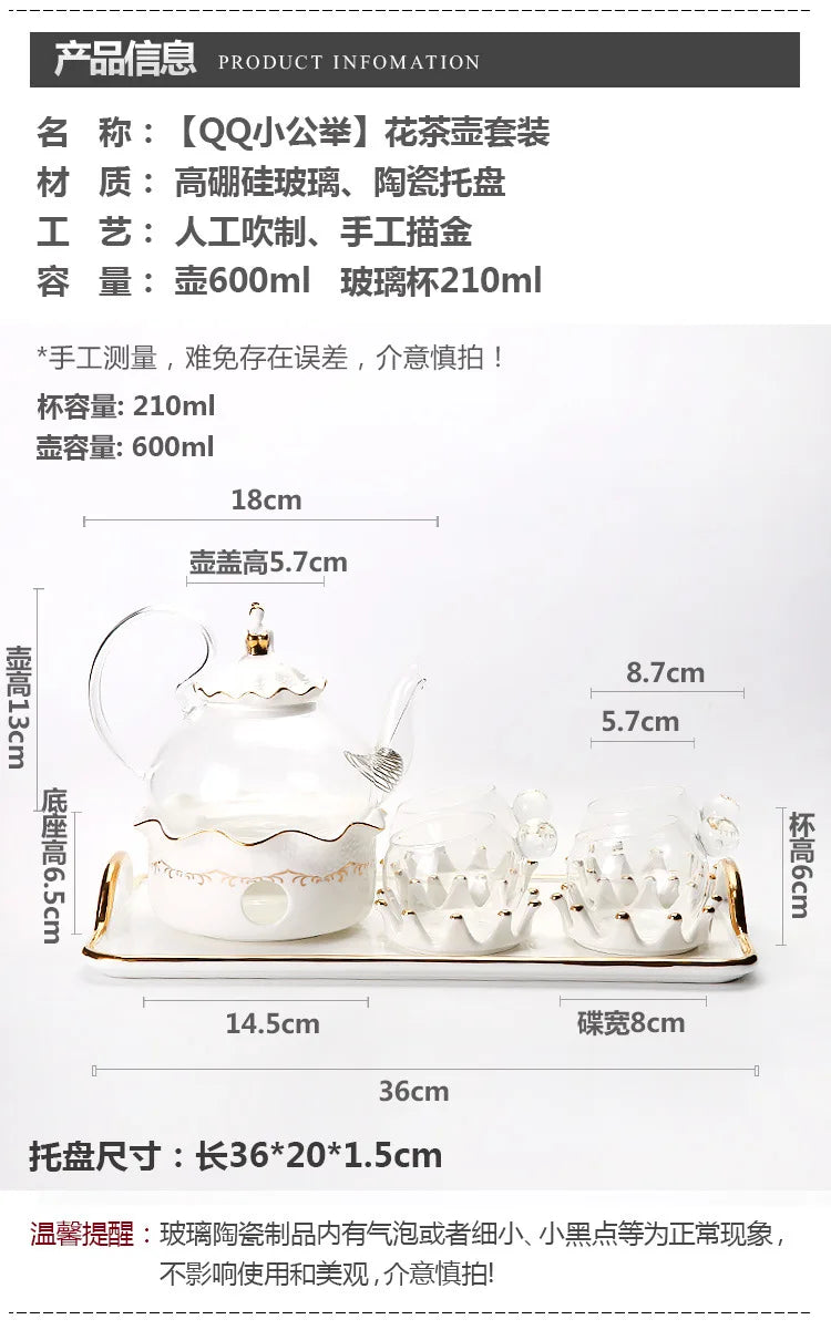 Nordic Afternoon Tea Set Flower Tea Cup Set
