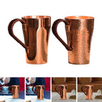 Copper Coffee Mug Handmade Pure Copper Cup Sturdy Easy Clean  400ml