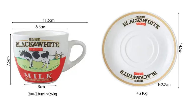 Thiened Cerc Bla White Milk Tea Cup 220ml
