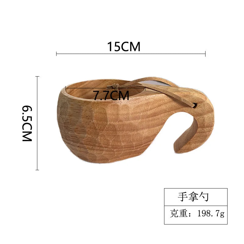 Home Wooden Craft Handmade Tea Milk Wooden Mug Coffee Mug