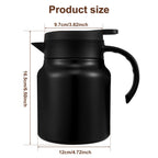 800/1000 ML Thermal Teapot Stainless Steel Insulated Tea Pot with Infuser