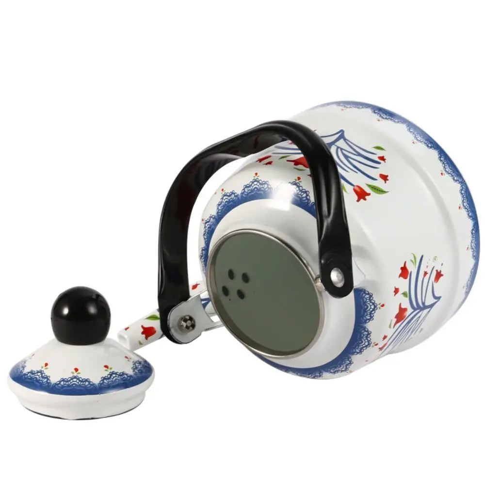 Teakettle Enamel Enamel Tea Kettle European Style 2.5L Tea Pot No Whistling