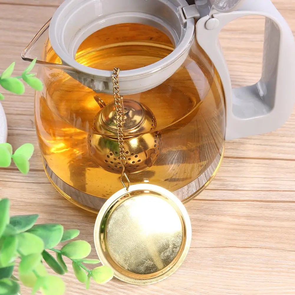 Gold Stainless Steel Tea Infuser Cup