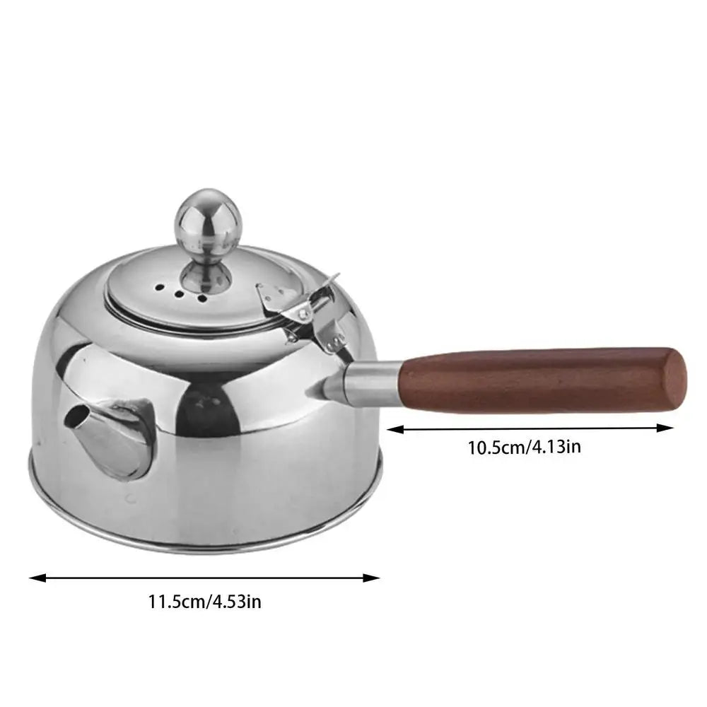Stainless Steel Gongfu Tea Kettle With Induction Cooker Flat Bottom Pot