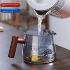 Hot Heat Resistant Glass Teapot With Stainless Steel Infuser