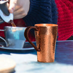 Copper Coffee Mug Handmade Pure Copper Cup Sturdy Easy Clean  400ml