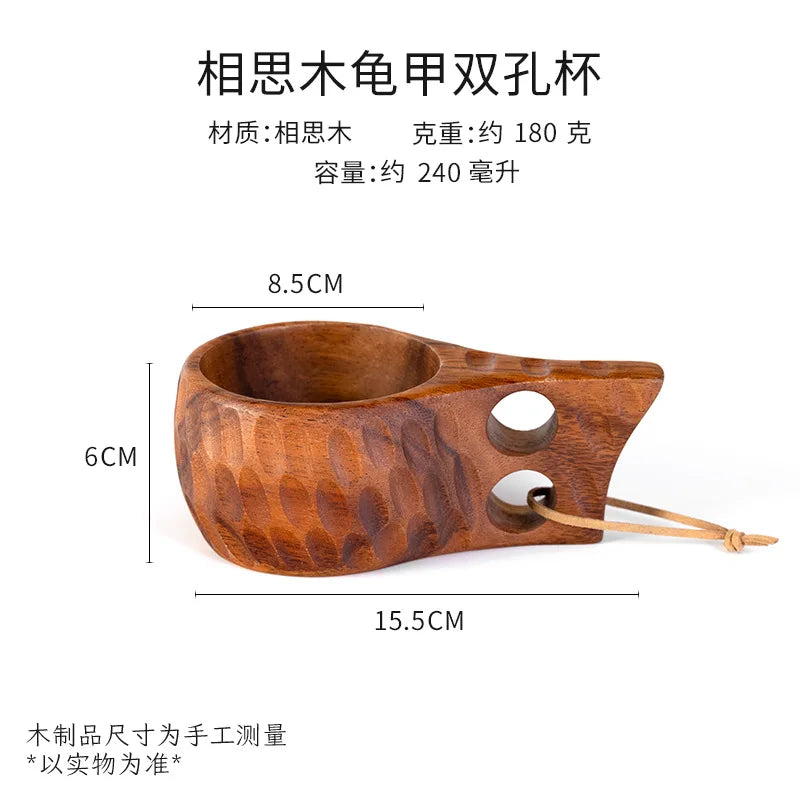 Home Wooden Craft Handmade Tea Milk Wooden Mug Coffee Mug